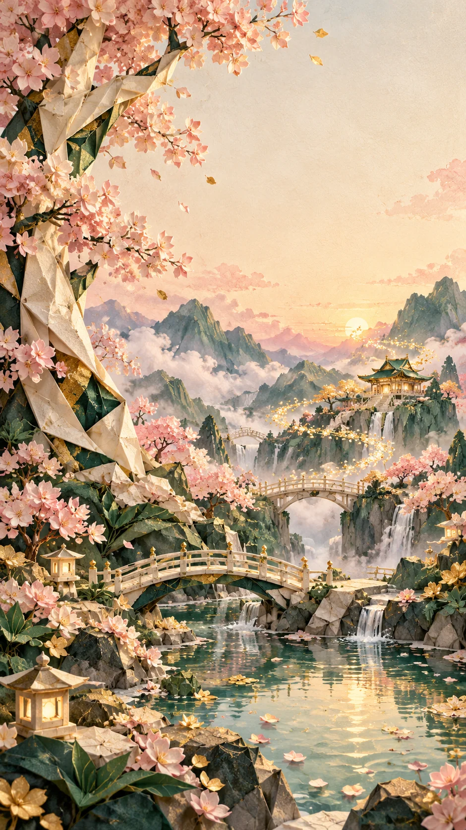 Paisaje del Jardín de Papel